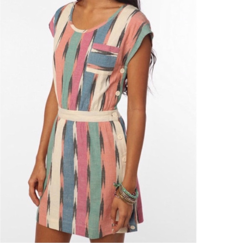Ecote Ikat Side-button dress (Urban Outfitters)